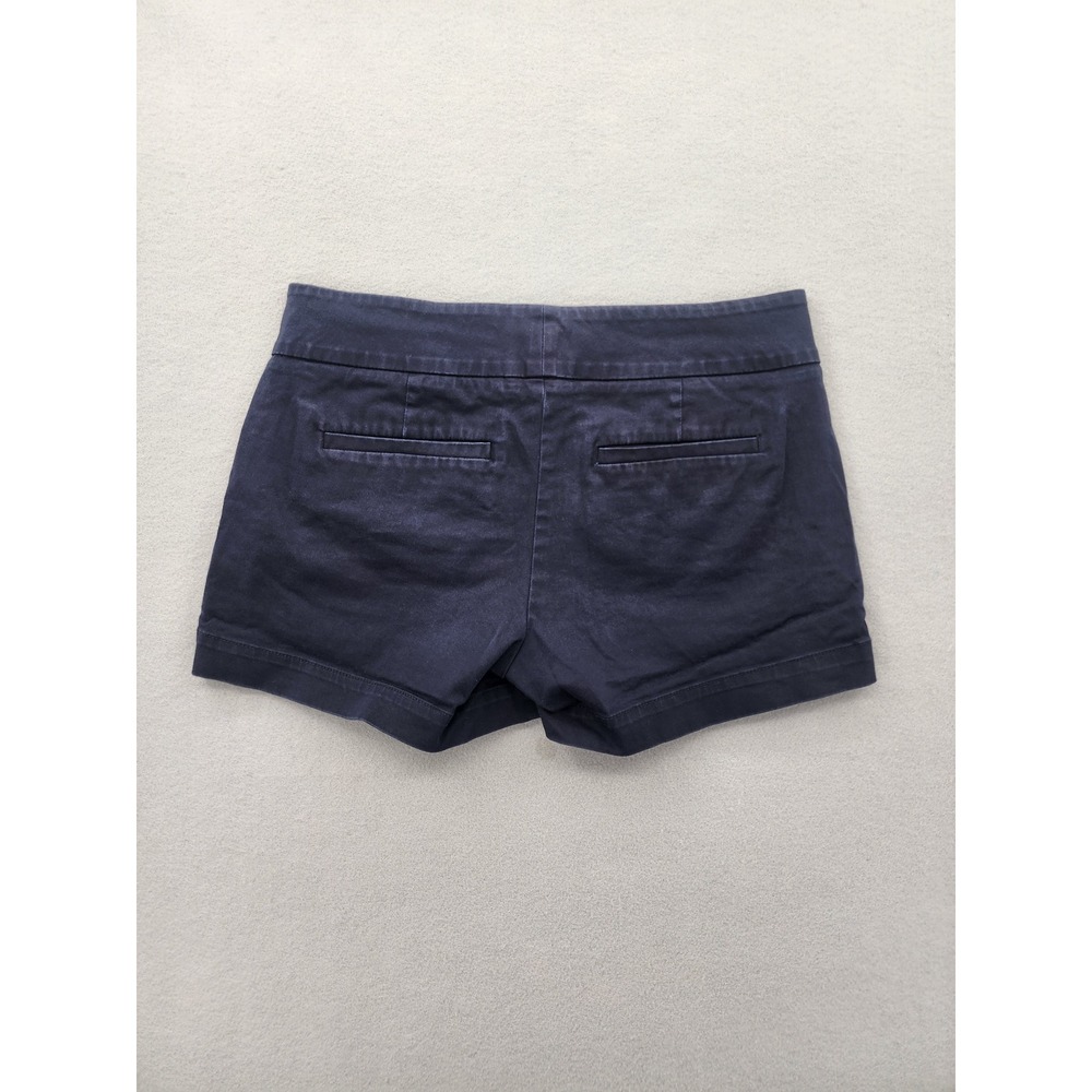 Calvin Klein Navy Blue Chino Shorts Womens Size 4 Casual Summer Classic Preppy - Picture 6 of 11